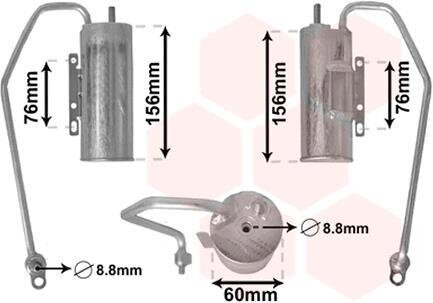 Осушитель кондиционера Van Wezel 3700D398