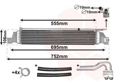Радиатор масляный Van Wezel 37013700