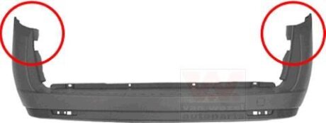 Бампер задний Van Wezel 3706544