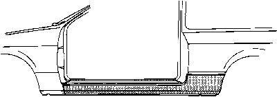 Порог левый Van Wezel 3723.01
