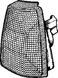 Фонарь указателя поворота правый Van Wezel 3730904