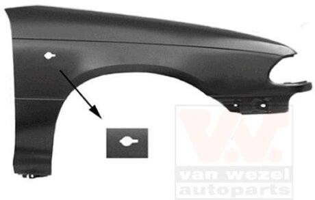 Крыло переднее правое Van Wezel 3737656