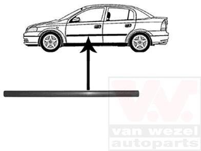 Накладка двери передней левой Van Wezel 3742423