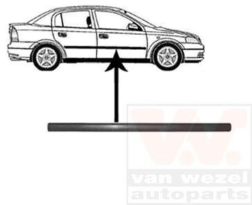 Накладка двери передней правой Van Wezel 3742424