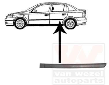 Накладка двери задней левой Van Wezel 3742425
