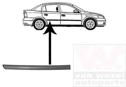 Накладка двери задней правой Van Wezel 3742426