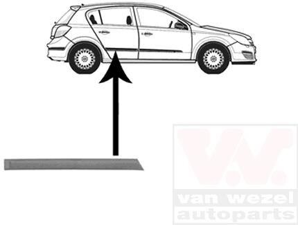 Накладка двери задней правой Van Wezel 3745426