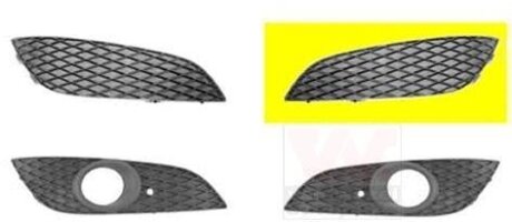 Решетка бампера переднего (заглушка) левая Van Wezel 3748591 (фото 1)