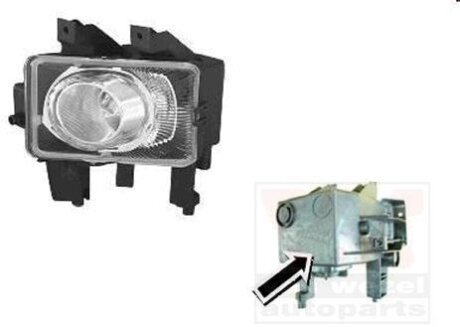 Фара противотуманная левая Van Wezel 3748997