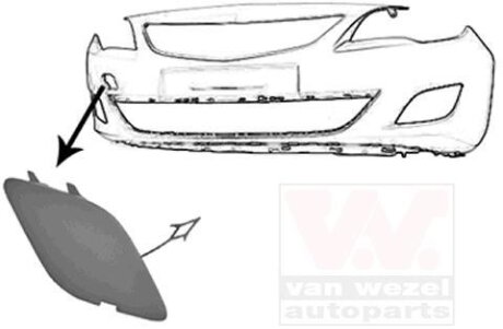 Заглушка буксировочного крюка Van Wezel 3749587