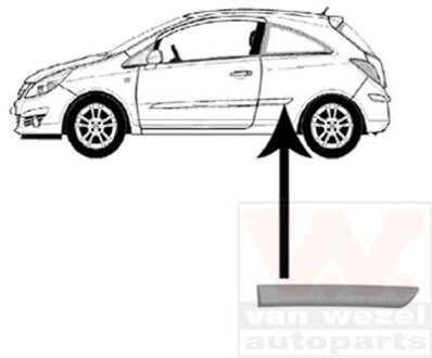 Накладка боковины Van Wezel 3750409