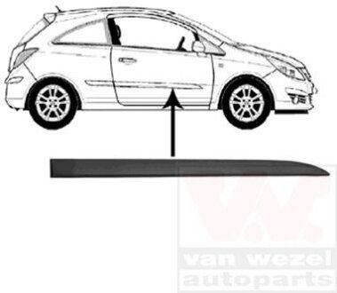 Накладка двери передней правой Van Wezel 3750424