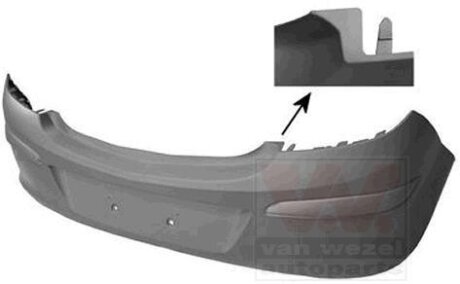 Бампер задний Van Wezel 3750544