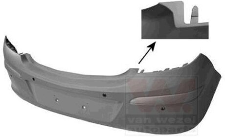 Бампер задний Van Wezel 3750545