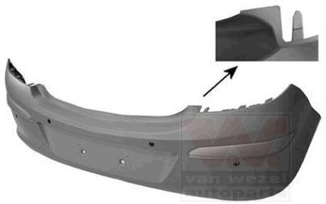 Бампер задний Van Wezel 3750547