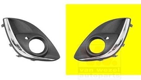 Решетка бампера переднего (заглушка) левая Van Wezel 3752593