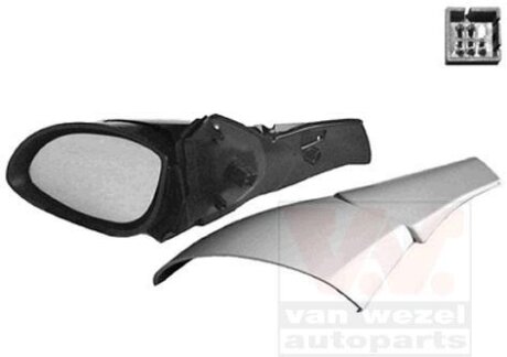 Зеркало наружное заднего вида левое Van Wezel 3766807