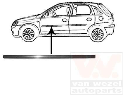 Накладка двери передней левой Van Wezel 3777423