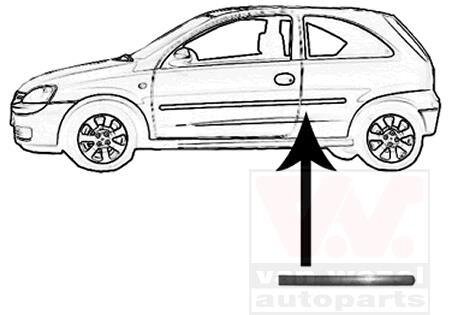 Накладка боковины Van Wezel 3777429