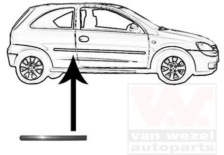 Накладка боковины Van Wezel 3777430