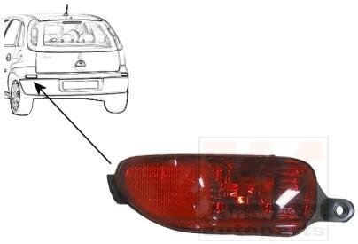 Фонарь противотуманный задний левый Van Wezel 3777937
