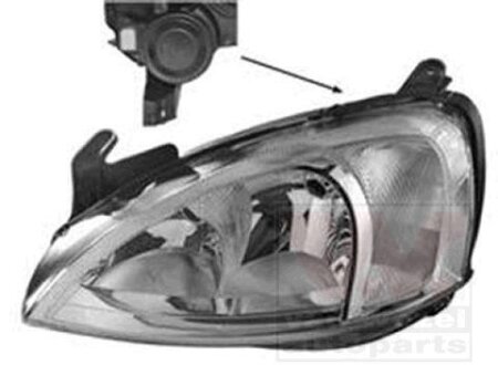 Фара основная левая Van Wezel 3777961