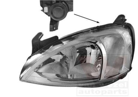 Фара основная левая Van Wezel 3779961 (фото 1)