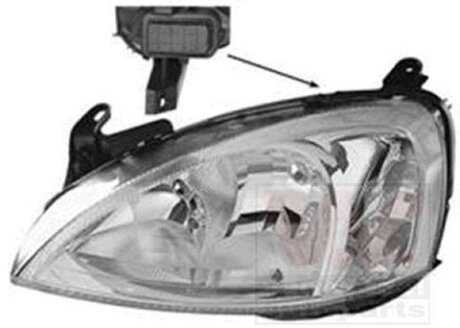 Фара основная левая Van Wezel 3779963