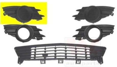 Решетка бампера переднего (заглушка) правая Van Wezel 3782592