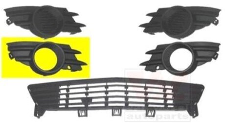 Решетка бампера переднего (заглушка) правая Van Wezel 3782594