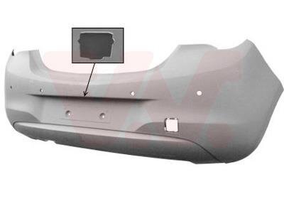 Бампер задний Van Wezel 3804547