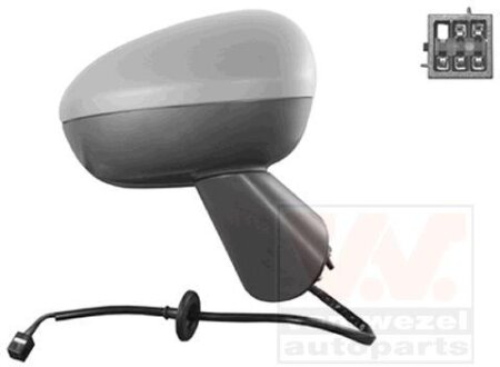 Зеркало наружное заднего вида правое Van Wezel 3860808