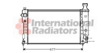 Радиатор охлаждения двигателя Van Wezel 40002125