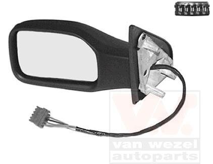 Зеркало наружное заднего вида левое Van Wezel 4009807