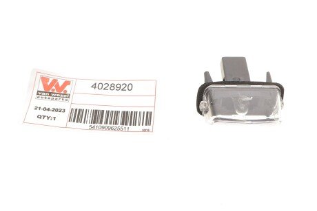 Підсвітка номера (заднього) Citroen Berlingo/Peugeot Partner 96- Van Wezel 4028920