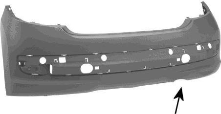 Бампер задний Van Wezel 4029544