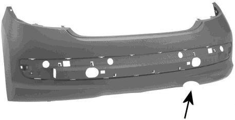 Бампер задний Van Wezel 4029545