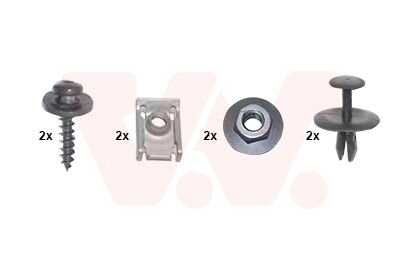 Крепление монтажное бампера, комплект Van Wezel 4032793