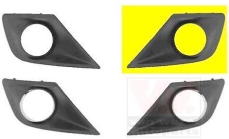 Решетка бампера переднего (заглушка) левая Van Wezel 4033593