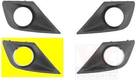 Решетка бампера переднего (заглушка) правая Van Wezel 4033596