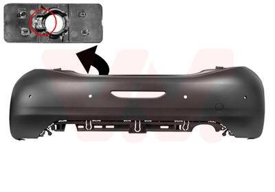 Бампер задний Van Wezel 4034546