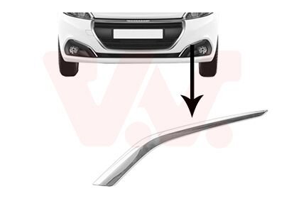 Накладка бампера переднего левая Van Wezel 4035581