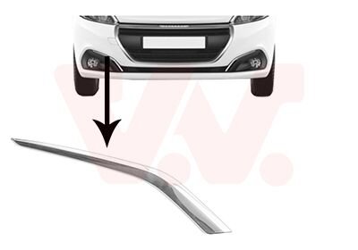 Накладка бампера переднего правая Van Wezel 4035582