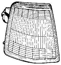 Фонарь указателя поворота правый Van Wezel 4039902
