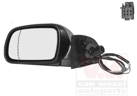Зеркало наружное заднего вида левое Van Wezel 4040817 (фото 1)