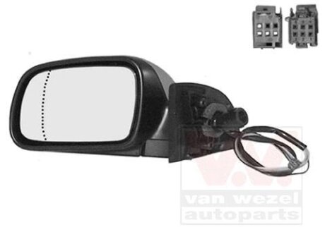 Зеркало наружное заднего вида левое Van Wezel 4040827