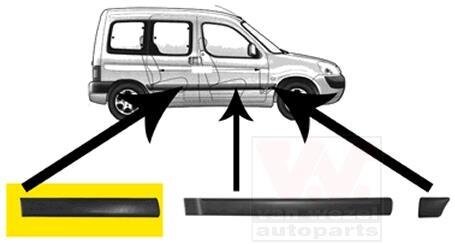 Накладка двери задней правой Van Wezel 4051426