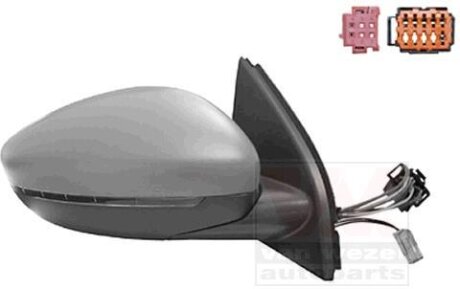 Зеркало наружное заднего вида правое Van Wezel 4081818