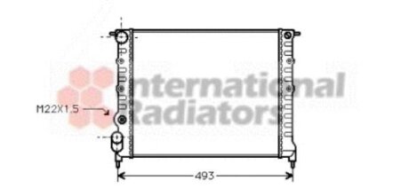 Радиатор охлаждения двигателя Van Wezel 43002118