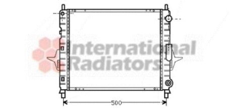 Радиатор охлаждения двигателя Van Wezel 43002167